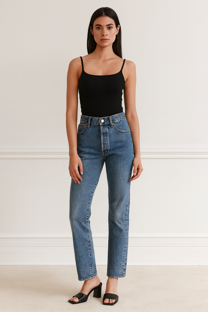 Vintage Levi’s Straight Leg Jeans – Classic Blue | Size 30