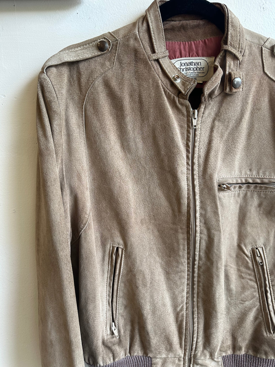 Vintage Suede Bomber Jacket – Jonathan Christopher | Size Medium