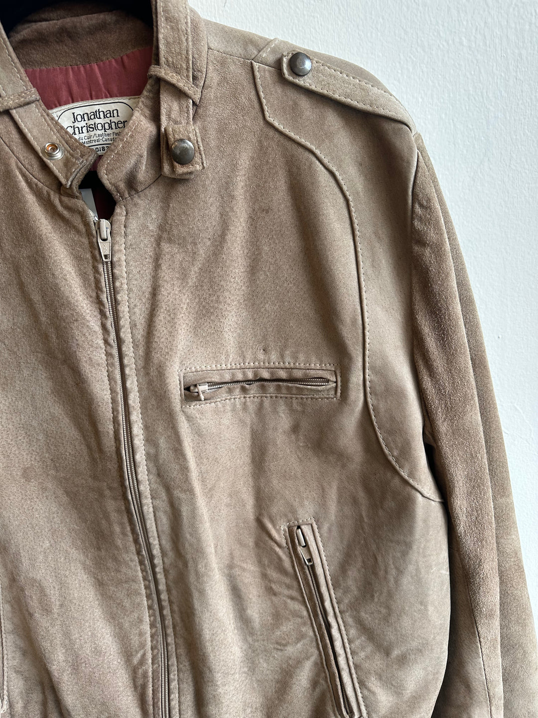 Vintage Suede Bomber Jacket – Jonathan Christopher | Size Medium