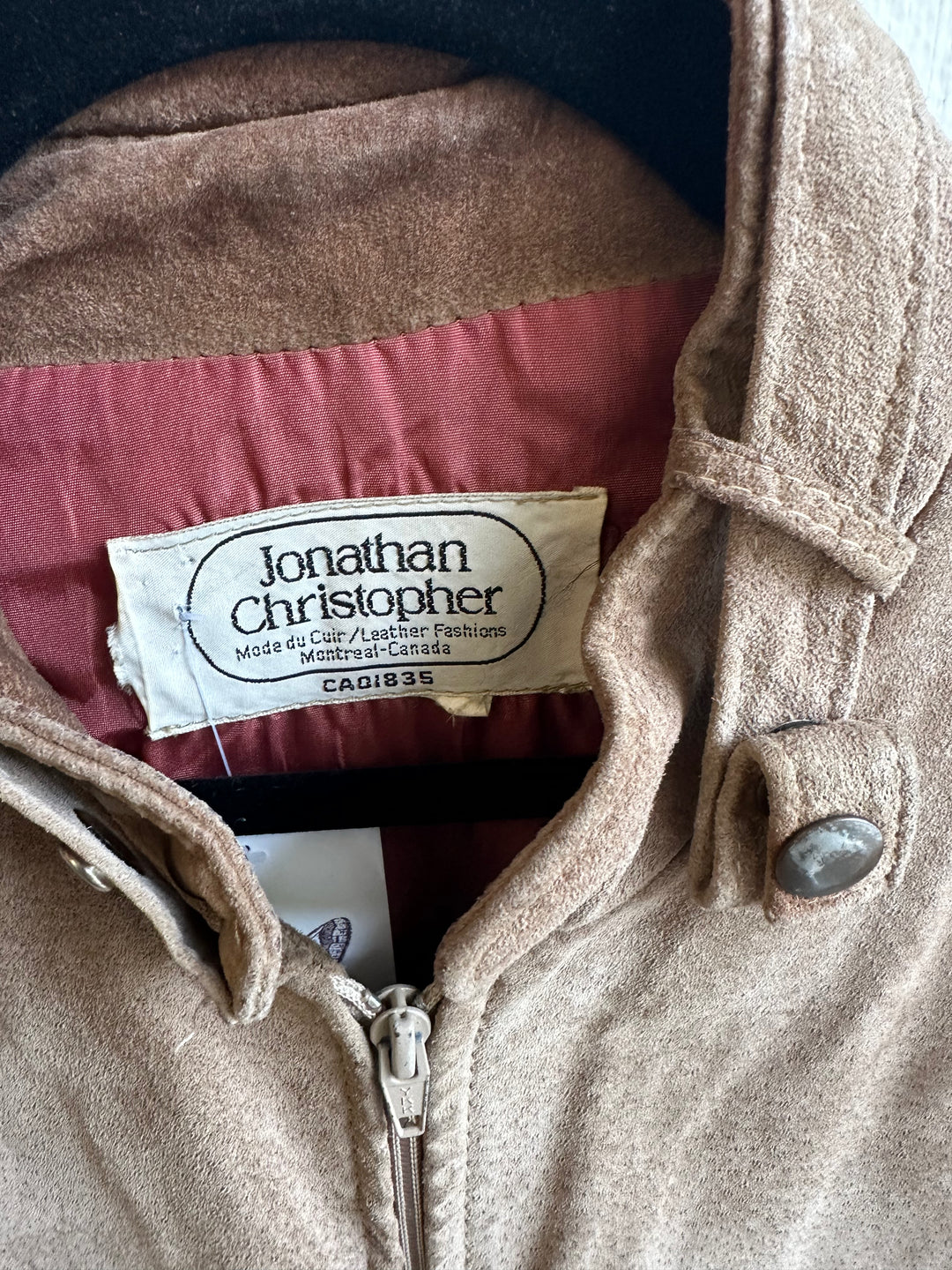 Vintage Suede Bomber Jacket – Jonathan Christopher | Size Medium
