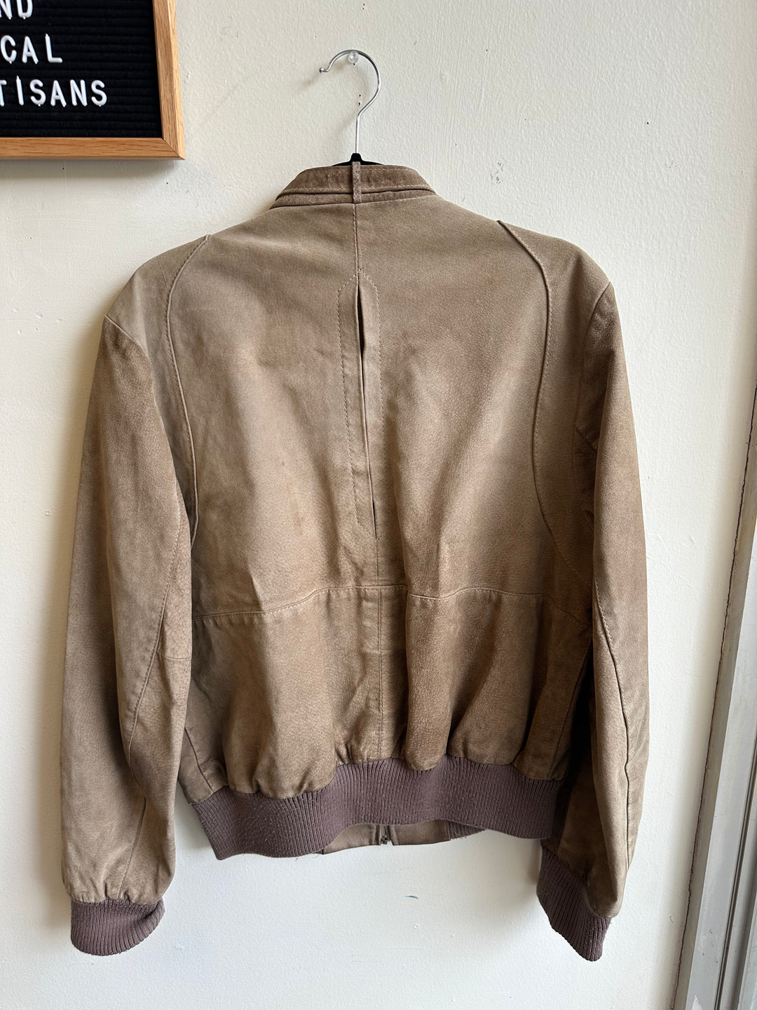 Vintage Suede Bomber Jacket – Jonathan Christopher | Size Medium