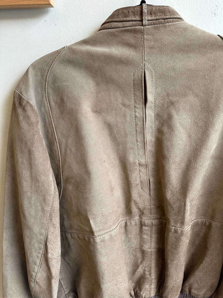 Vintage Suede Bomber Jacket – Jonathan Christopher | Size Medium