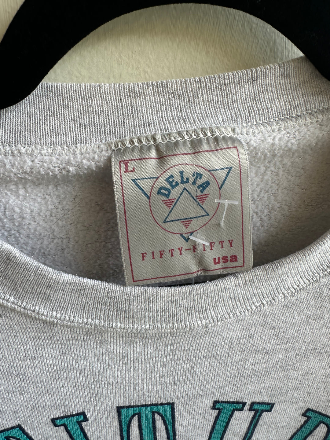 Vintage 90s “Attitude USA” Graphic Sweatshirt – Grey | Size Large