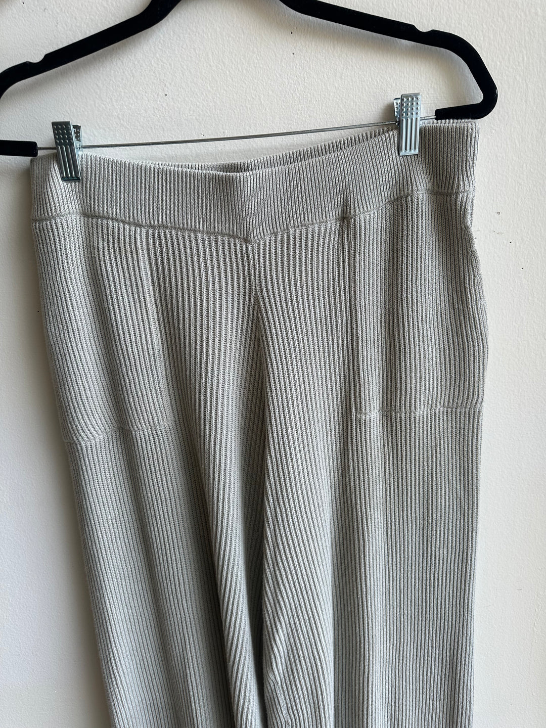 By Together Ribbed Knit Wide-Leg Pants – Size Large
