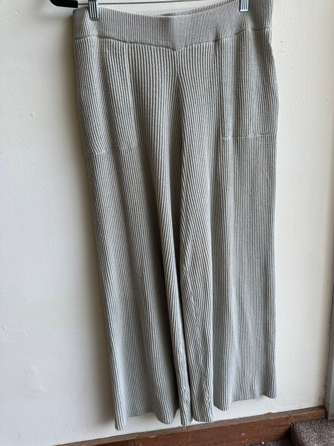 By Together Ribbed Knit Wide-Leg Pants – Size Large