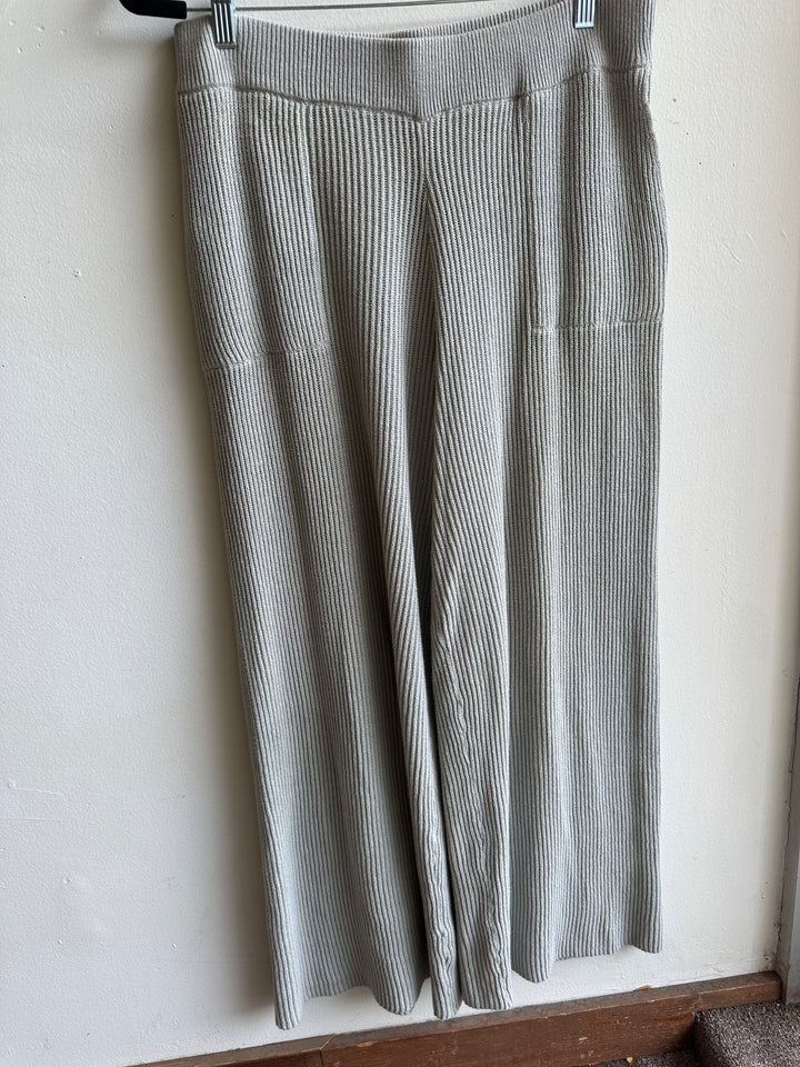 By Together Ribbed Knit Wide-Leg Pants – Size Large