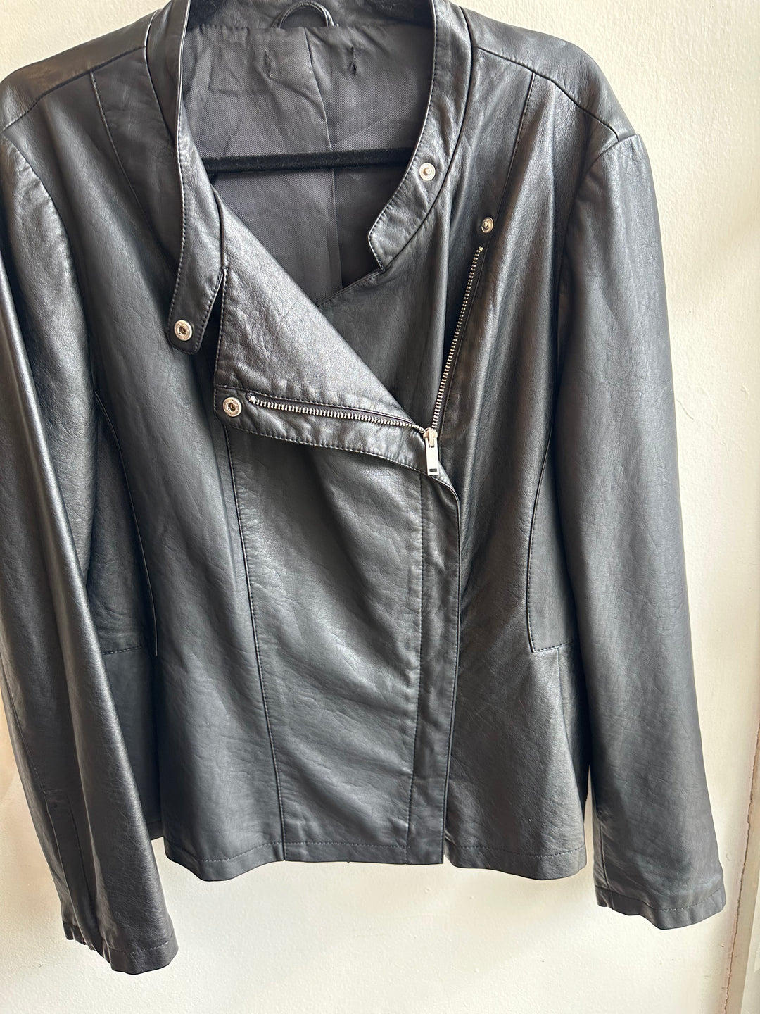 Vintage Y2K Leather Moto Jacket