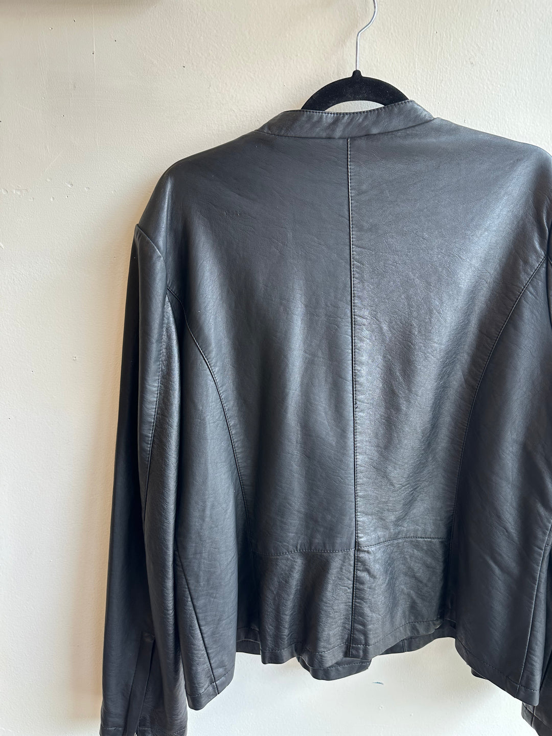 Vintage Y2K Leather Moto Jacket