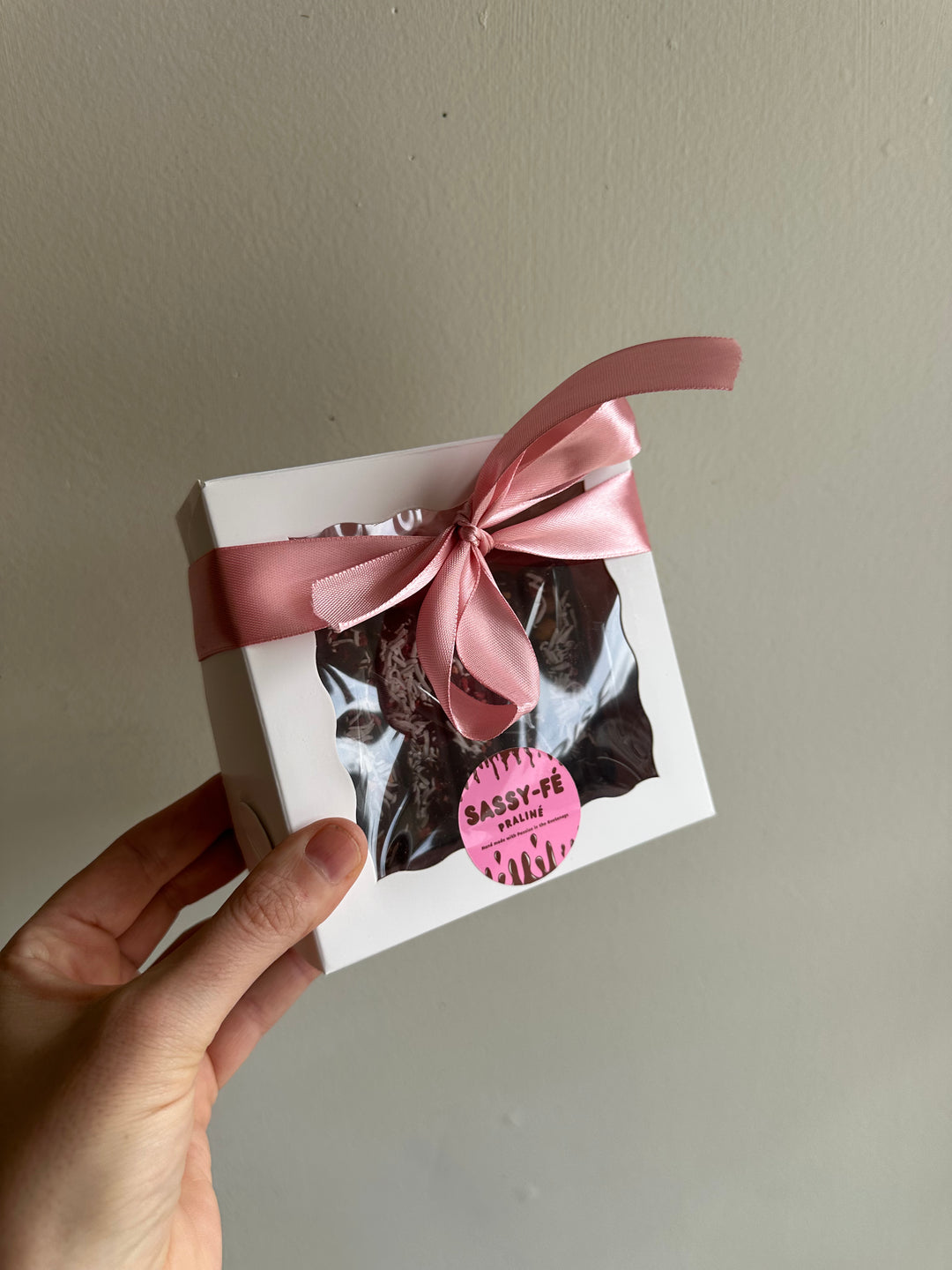 Sassy Fe Hand Crafted Dark Belgian Chocolate With Coconut Box