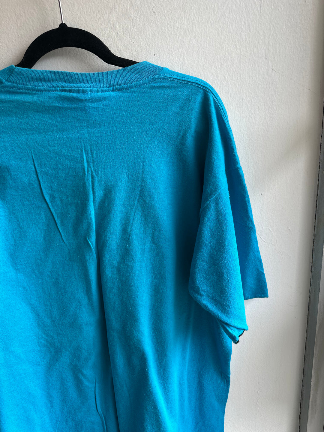 Vintage 1990s Mickey Mouse Blue Cotton Tee | Size XL