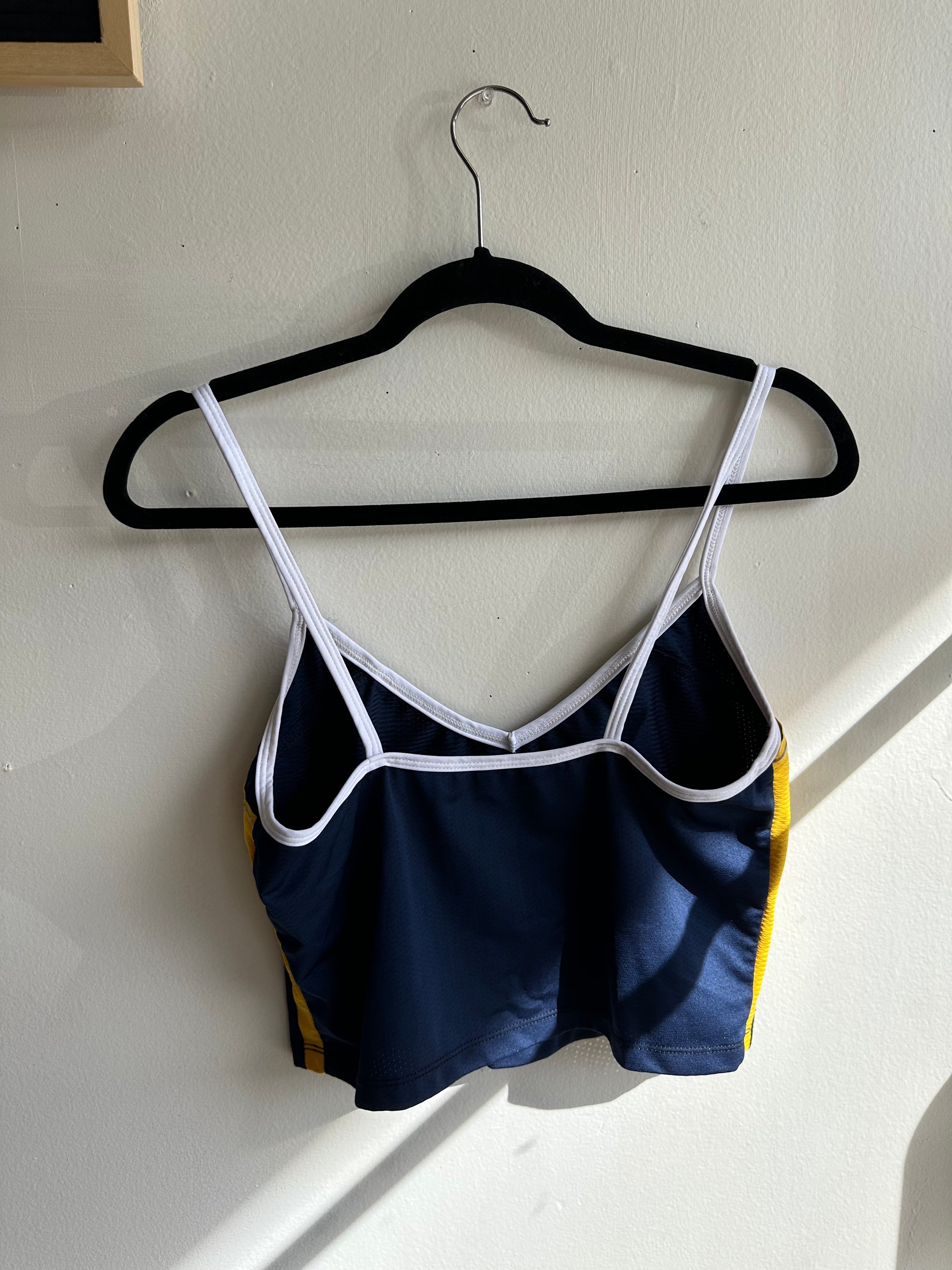 Vintage Nike California Berkeley Basketball Team Cropped Tank Top | Size Medium