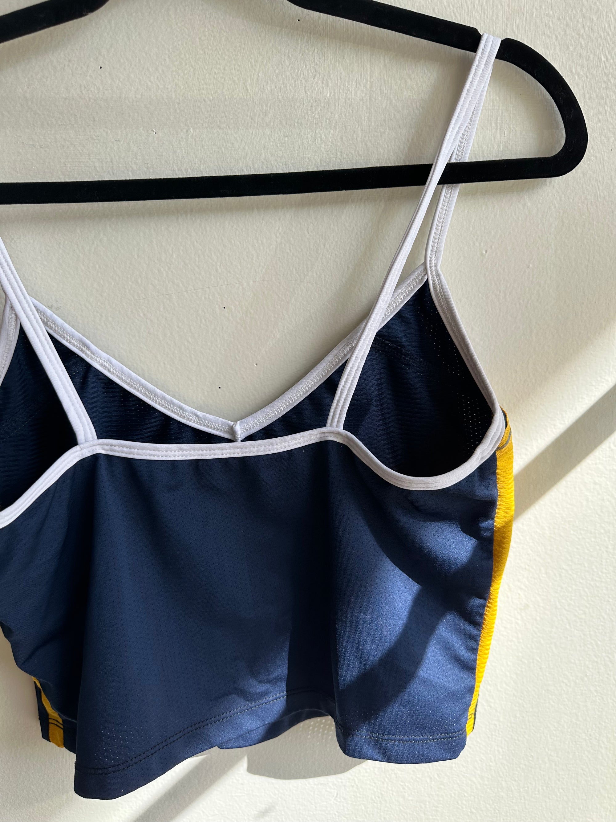 Vintage Nike California Berkeley Basketball Team Cropped Tank Top | Size Medium