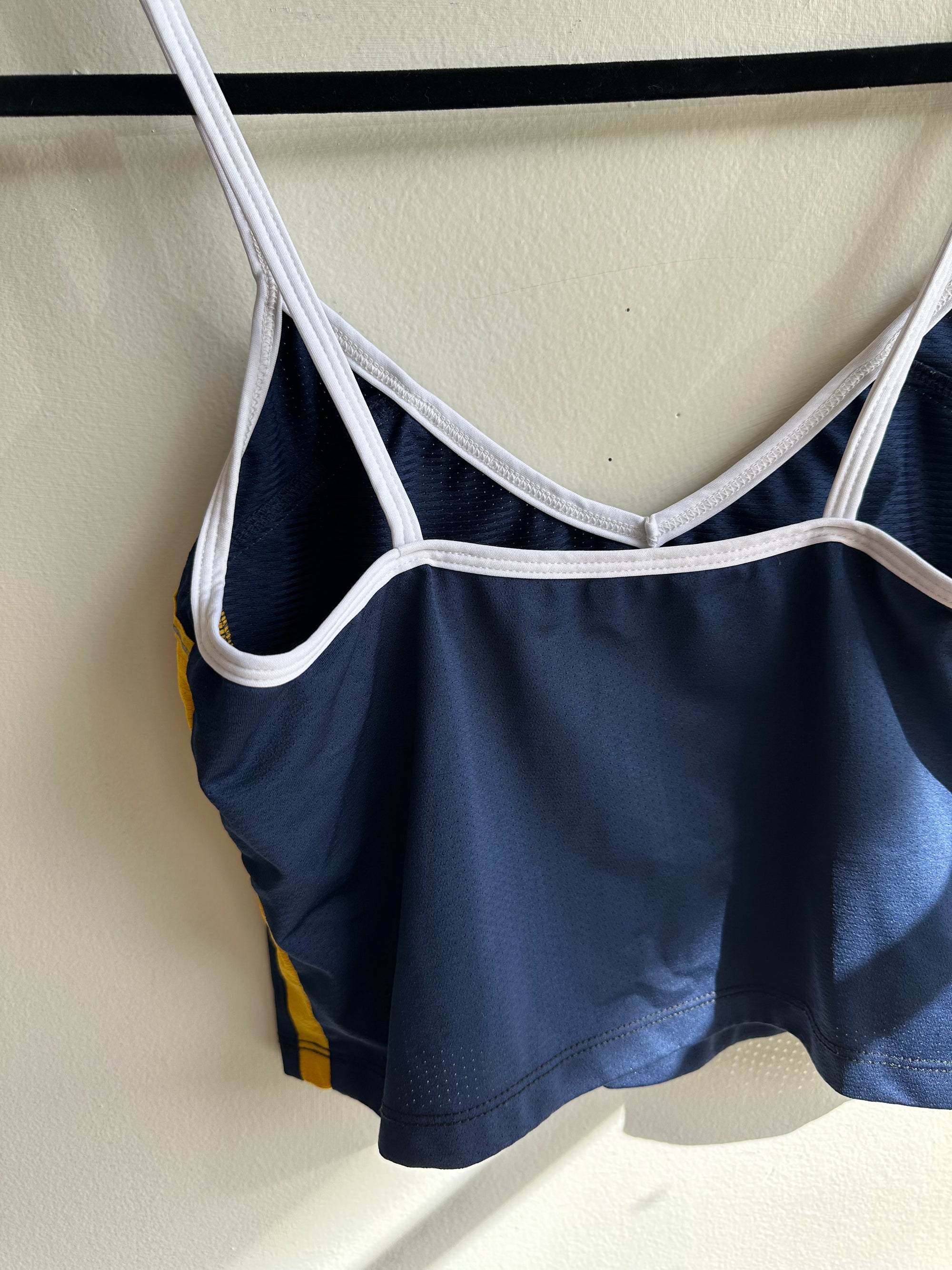 Vintage Nike California Berkeley Basketball Team Cropped Tank Top | Size Medium
