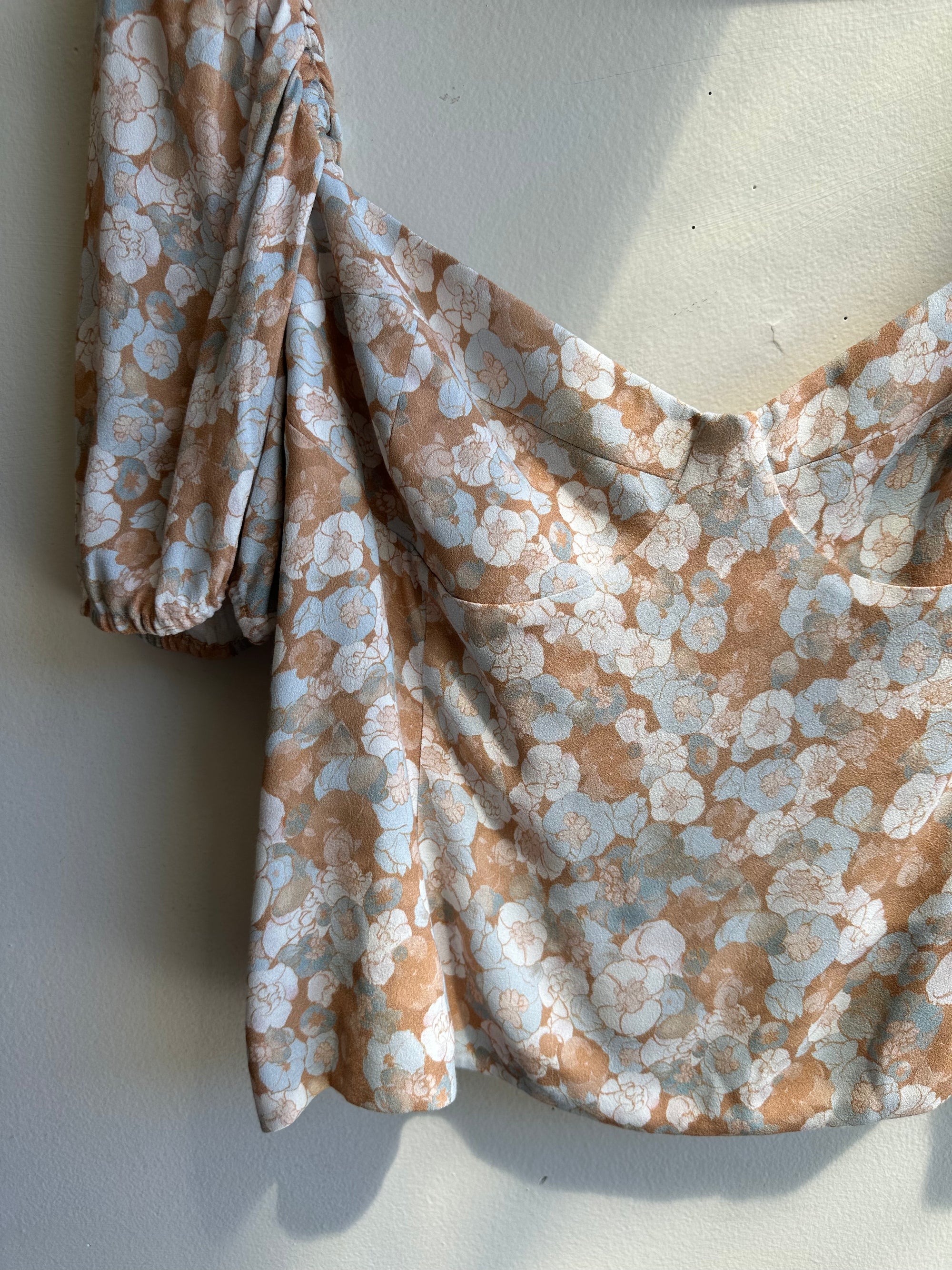 Wilfred Novella Short Sleeve in Maplewood Blue | Size 2XL