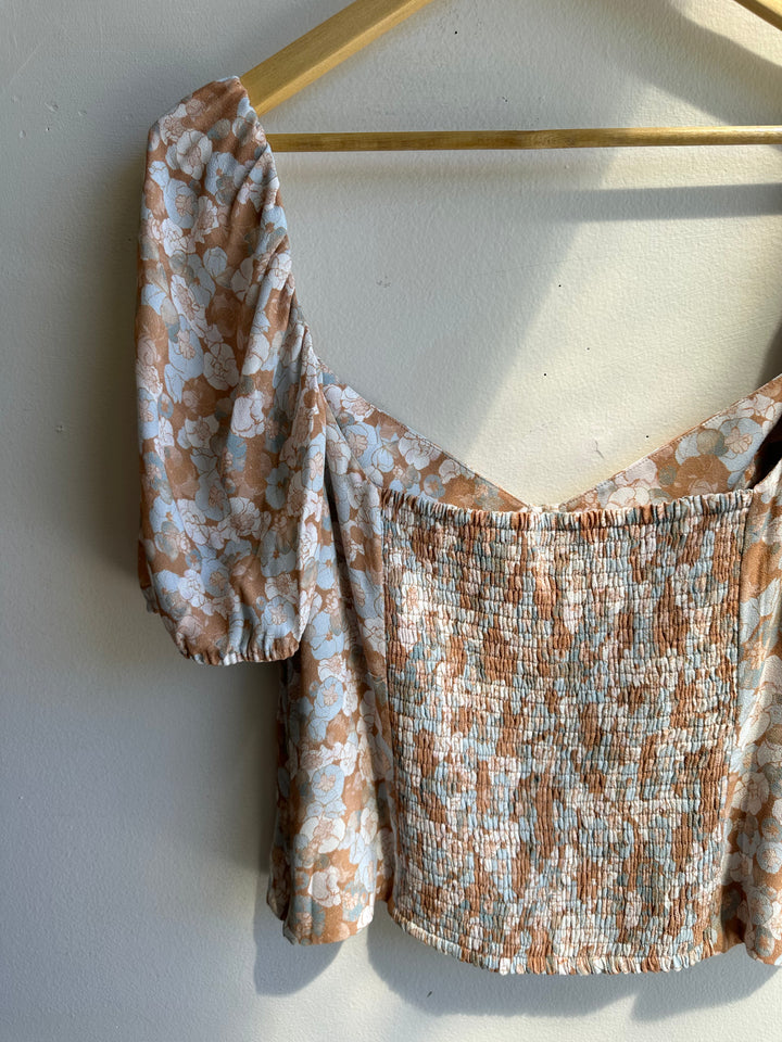 Wilfred Novella Short Sleeve in Maplewood Blue | Size 2XL