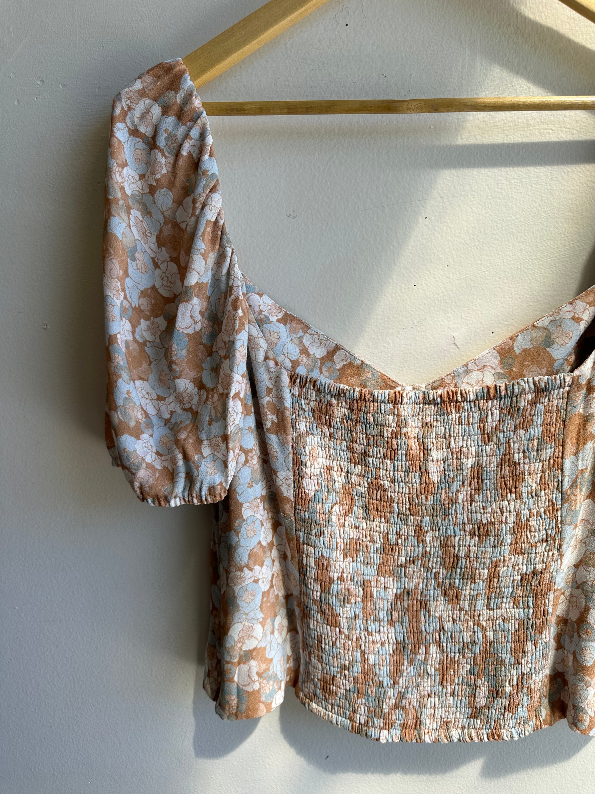 Wilfred Novella Short Sleeve in Maplewood Blue | Size 2XL