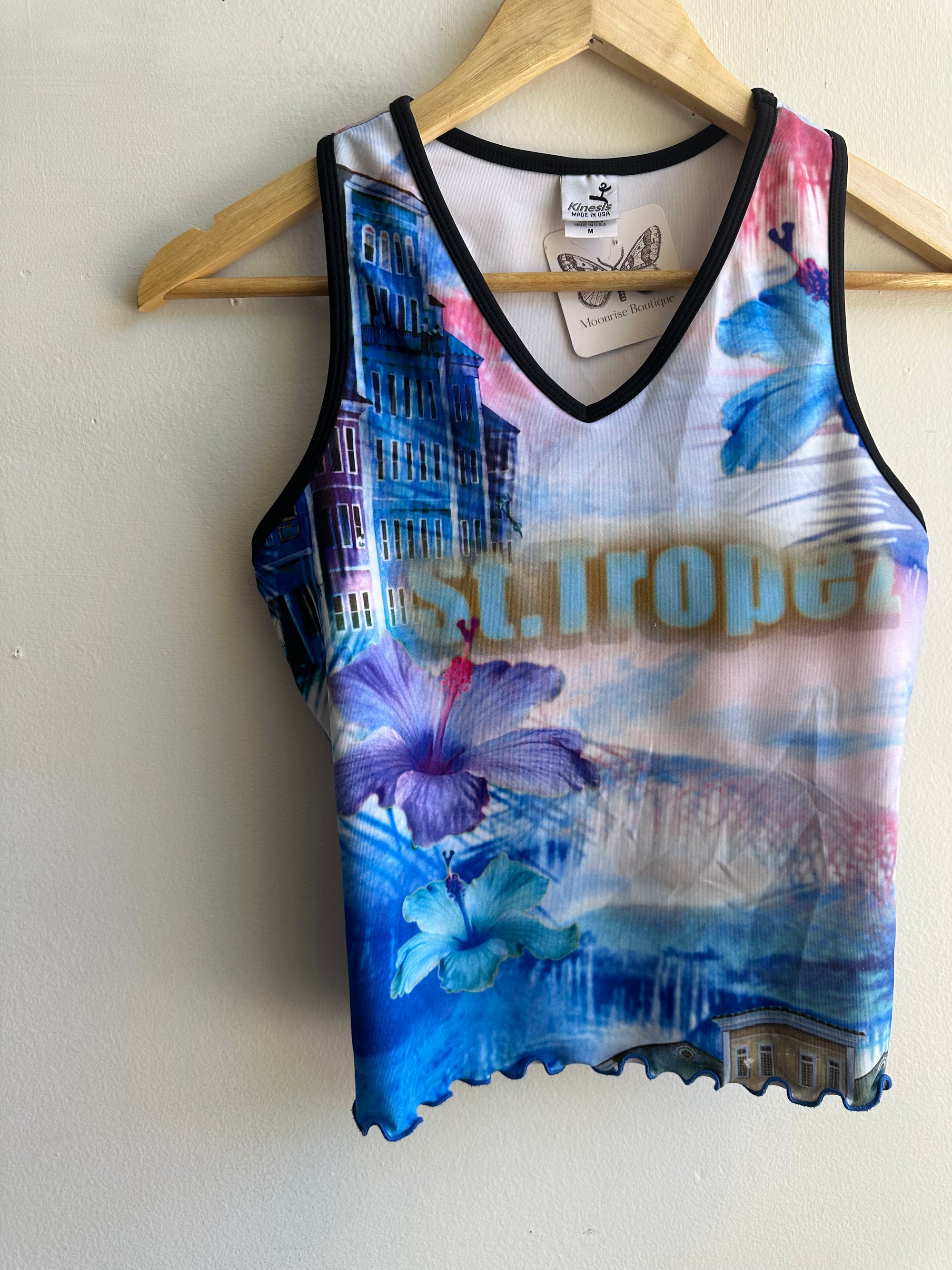 Vintage Y2K St Tropez Active Top | Size Medium