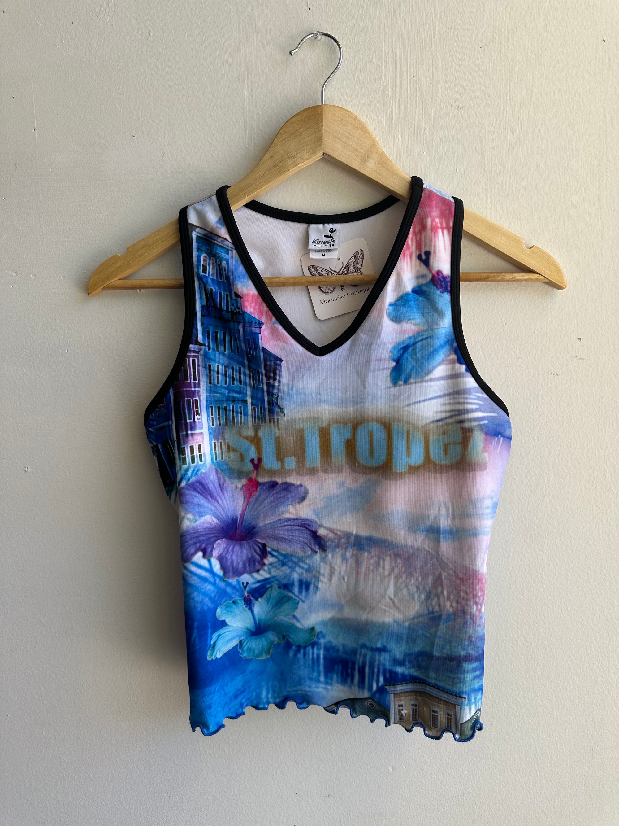 Vintage Y2K St Tropez Active Top | Size Medium
