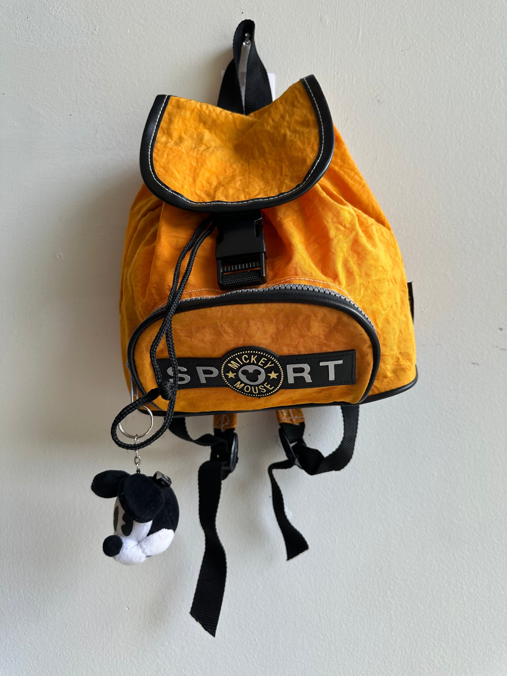 Vintage 90s Disney Mickey Mouse Sport Backpack | Orange