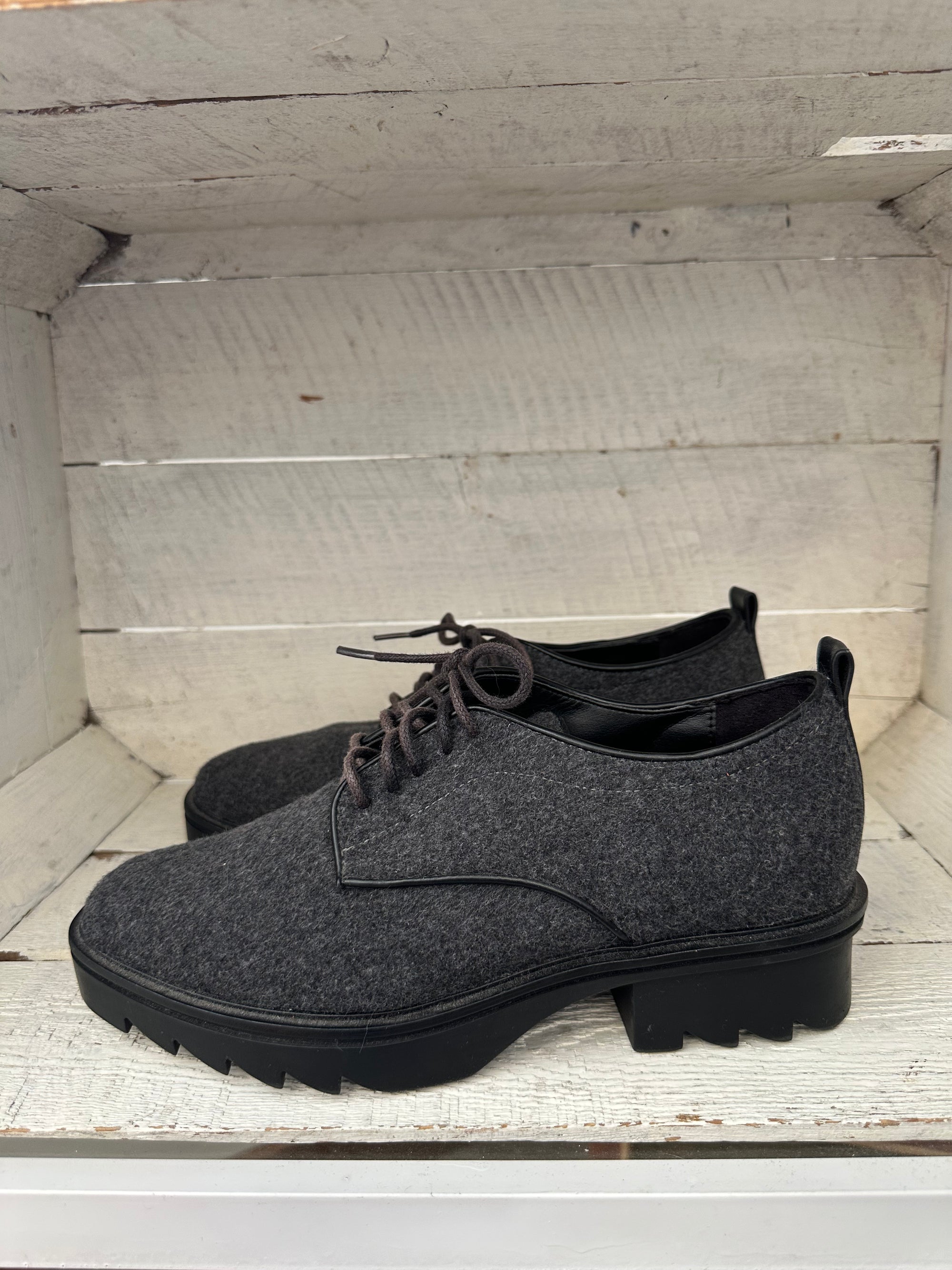Zara Grey Oxford Platform Loafers | Size Women’s 7.5