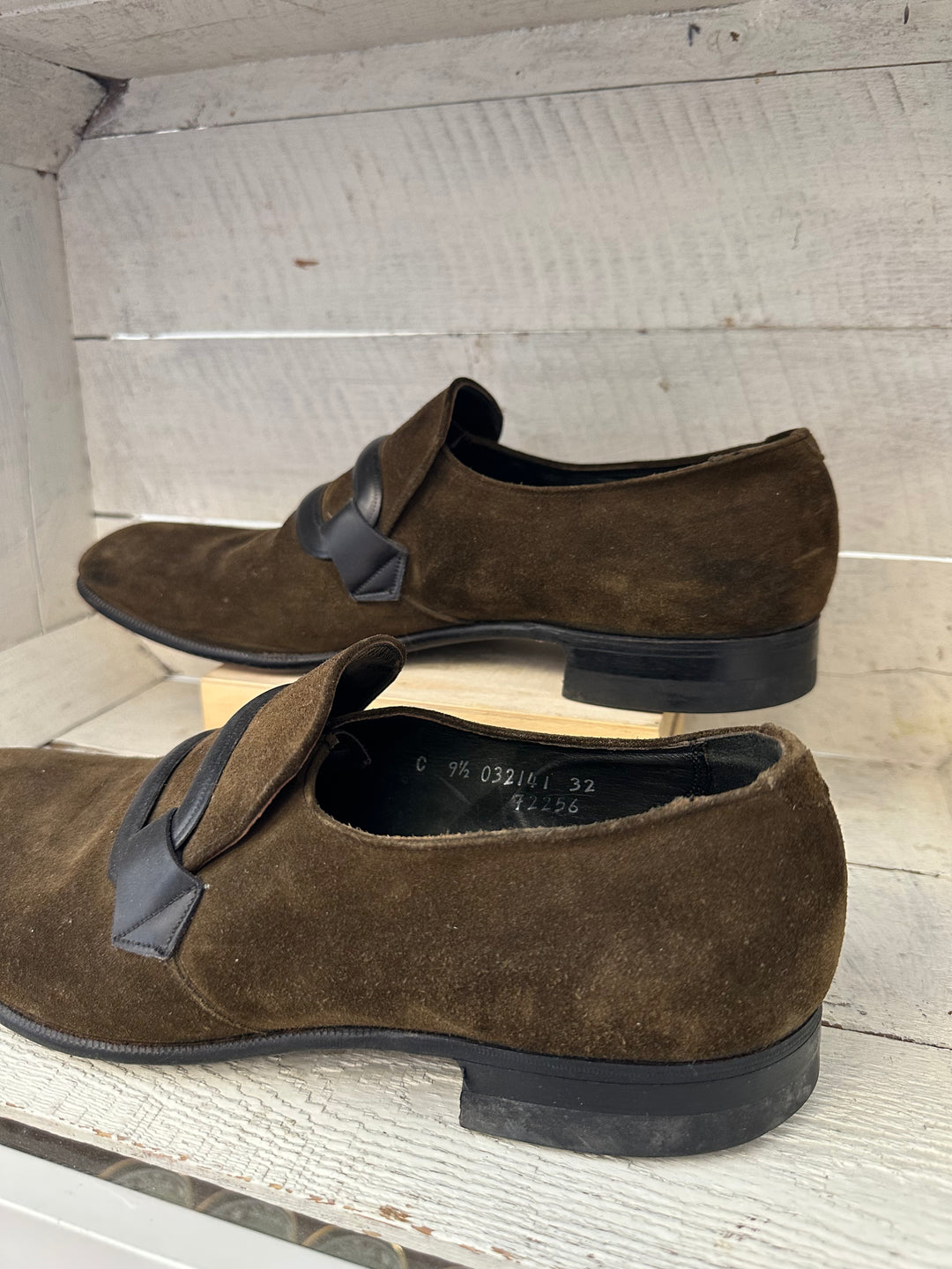 Vintage Olive Green Suede Florsheim Loafers | Size Men’s 9.5