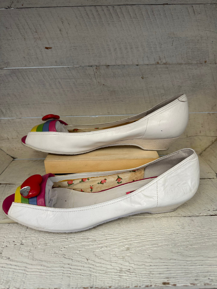 Vintage Betsyville Betsy Johnson Rainbow Kitten Heel Flats | Size Women’s 8