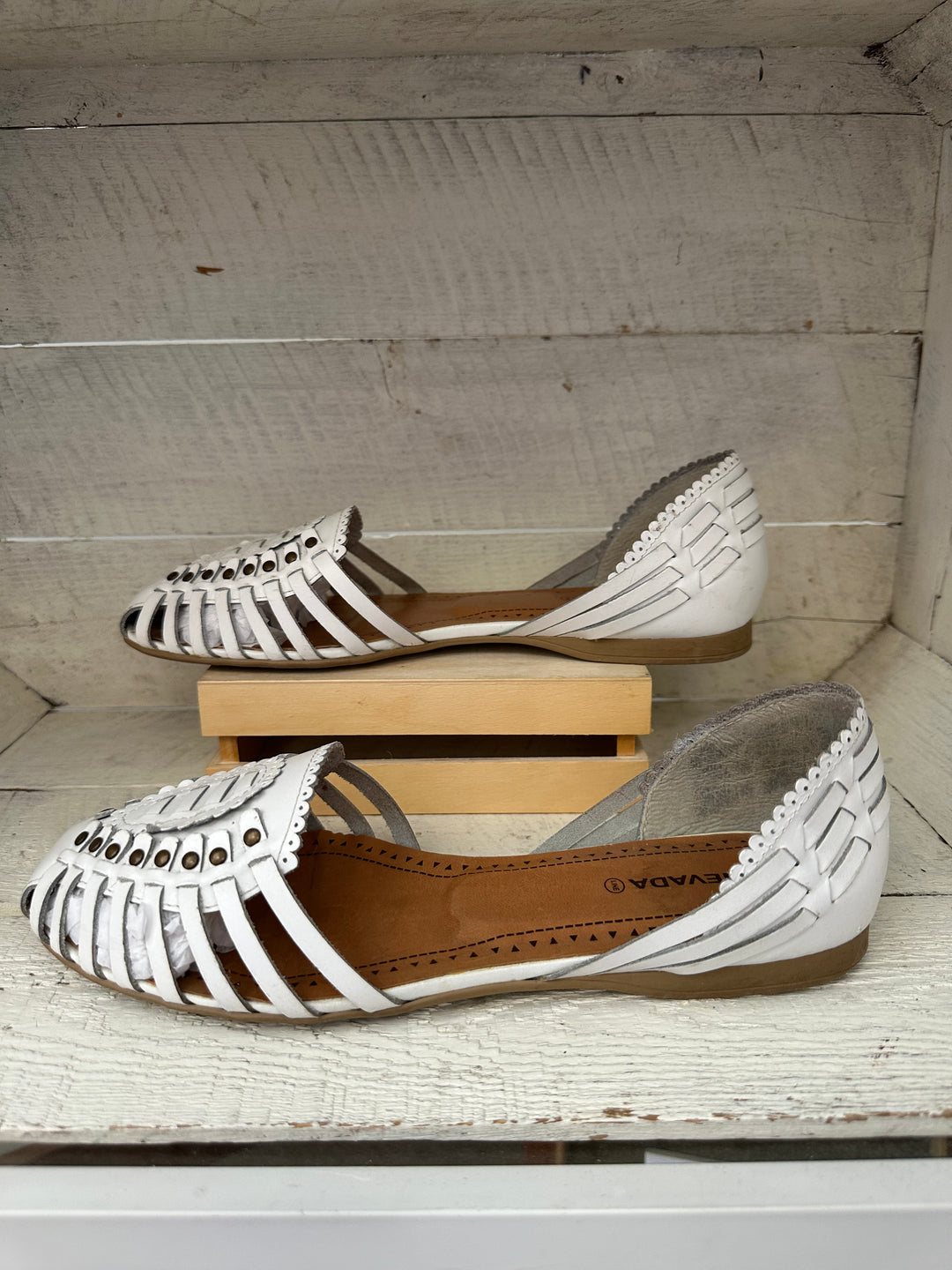 Vintage Nevada Leather Sandal Flats | Size Women’s 8