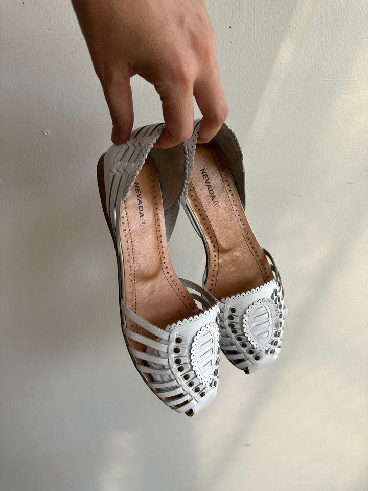 Vintage Nevada Leather Sandal Flats | Size Women’s 8