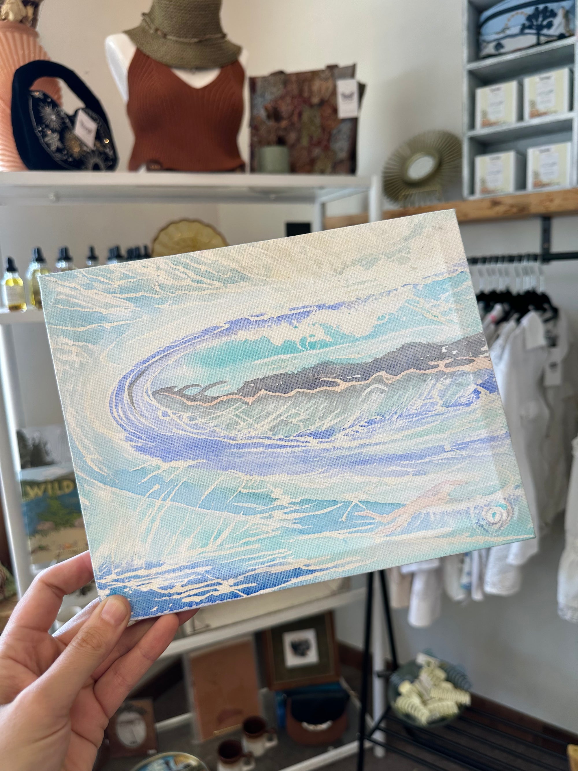 Gay Saunders Original Water Colour Art | Underwater Study #2
