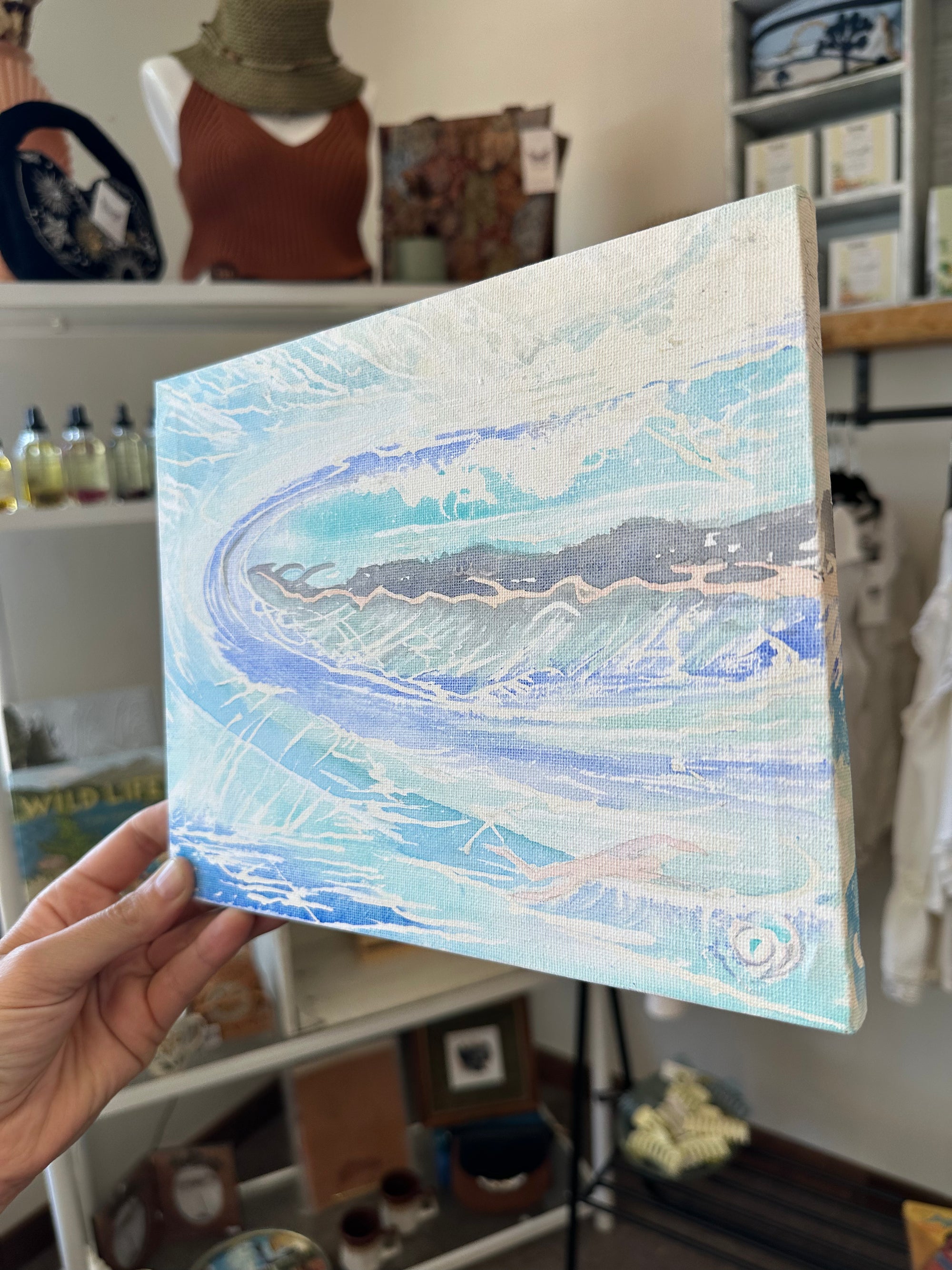 Gay Saunders Original Water Colour Art | Underwater Study #2