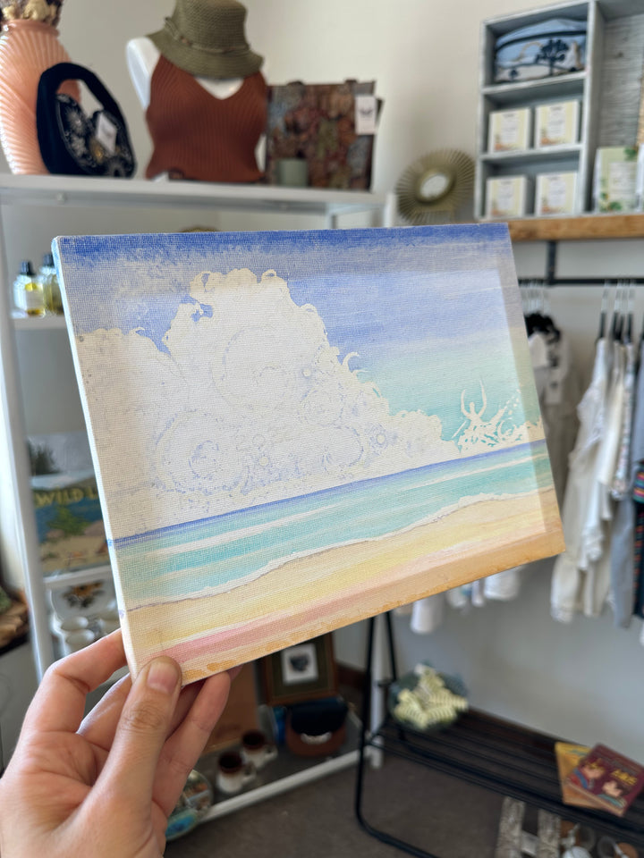 Gay Saunders Original Water Colour Canvas | Shining Authenticity