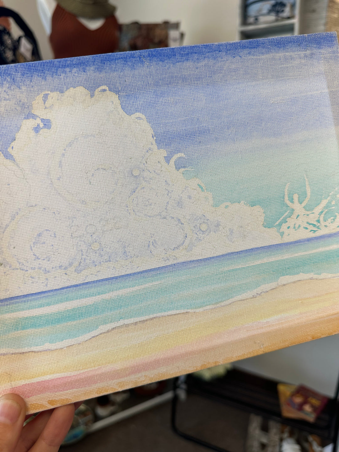 Gay Saunders Original Water Colour Canvas | Shining Authenticity