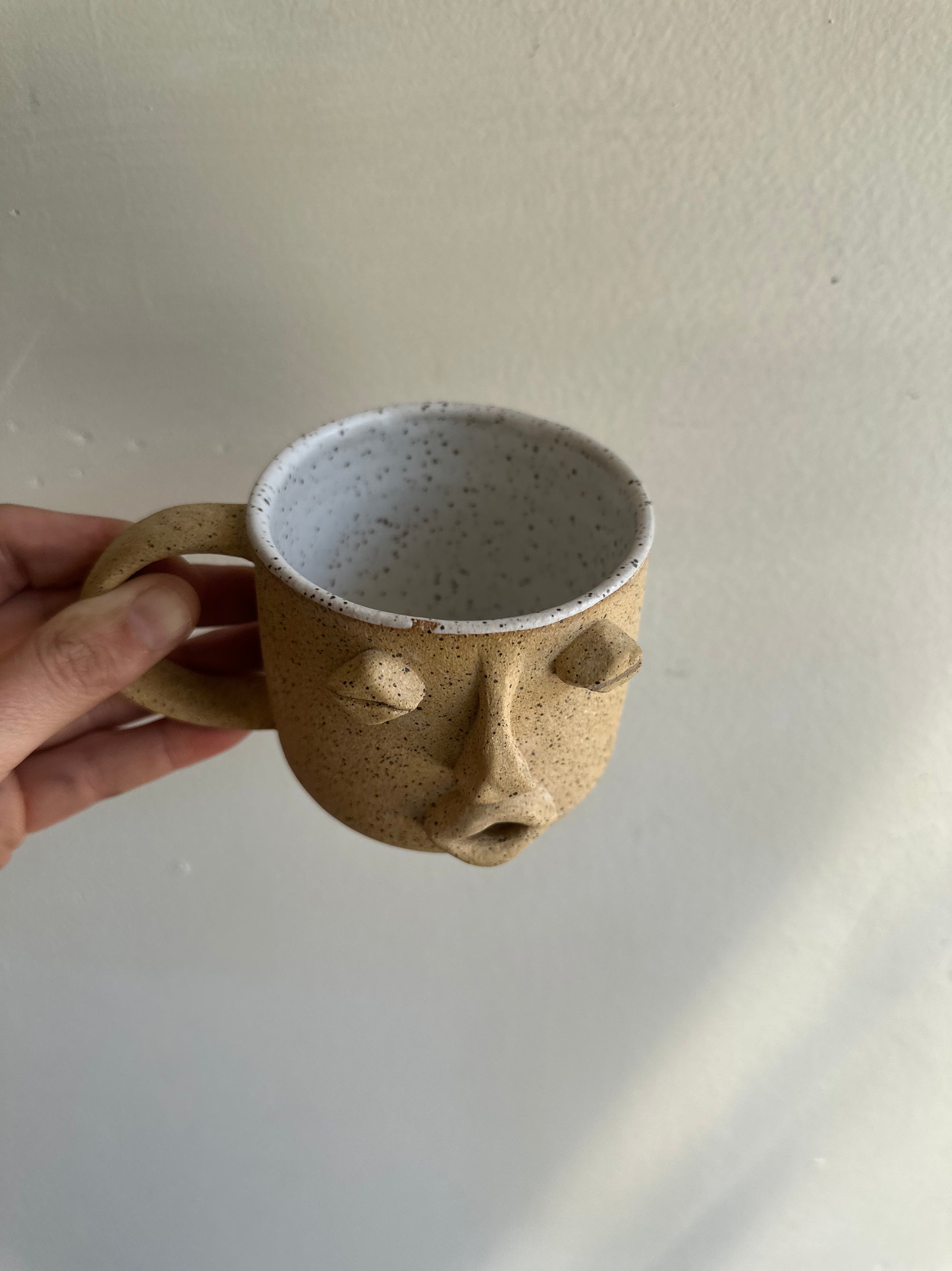 Earth to Ember | Moon Face Handmade Mug
