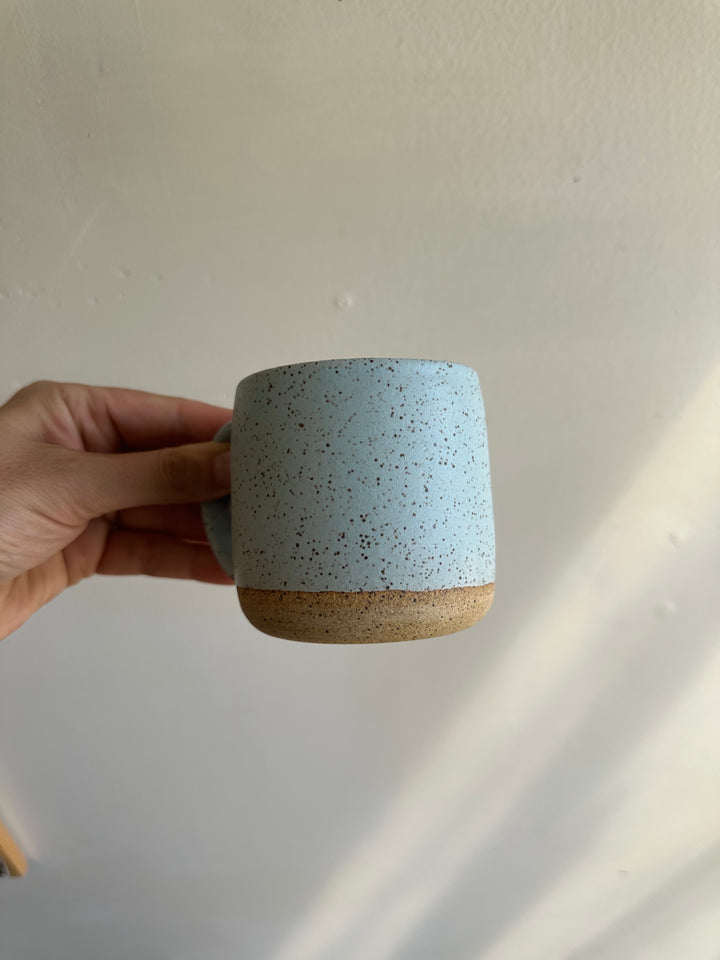 Earth to Ember | Handmade Speckled Stone Mug | Robin’s Egg