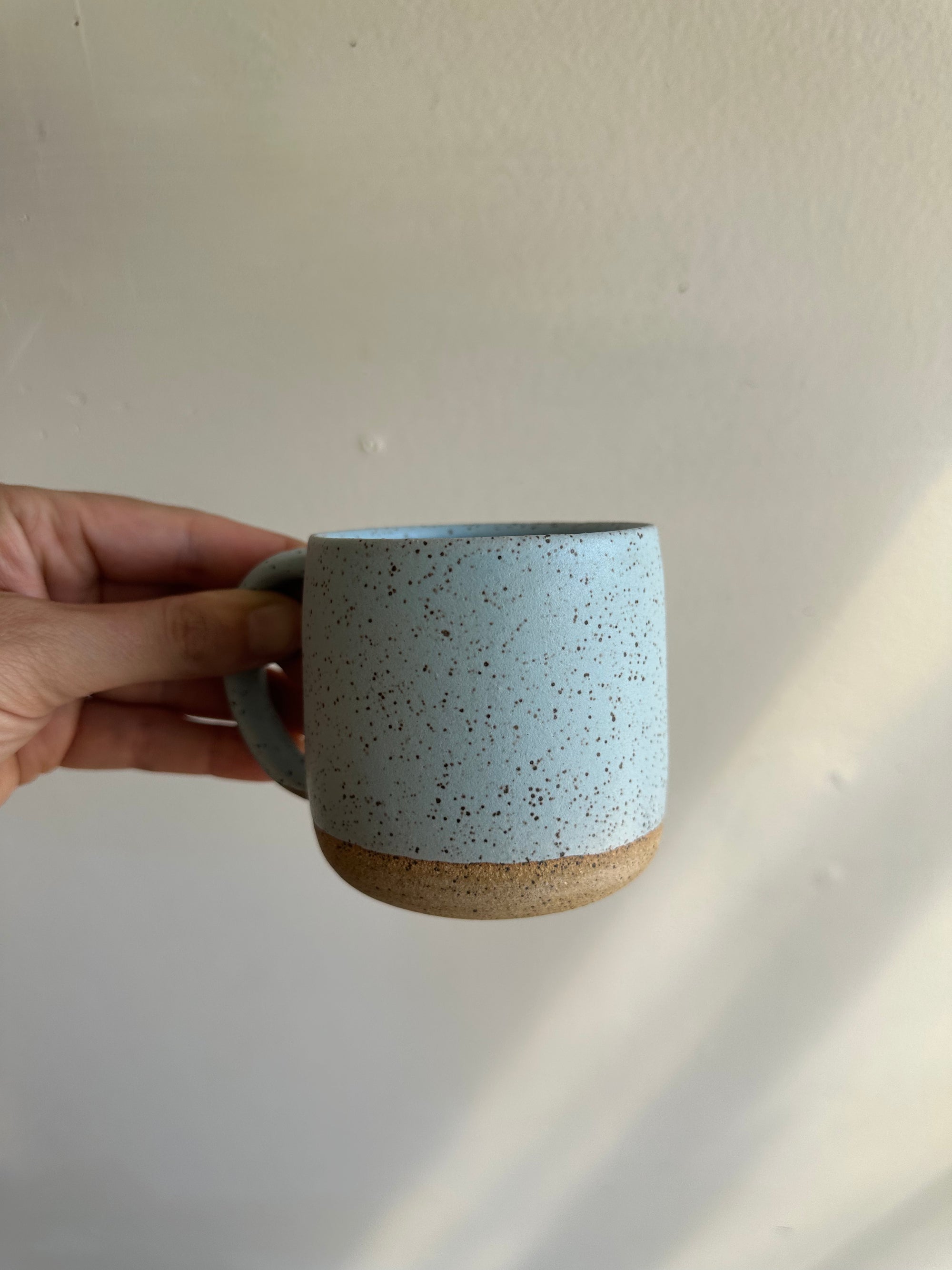 Earth to Ember | Handmade Speckled Stone Mug | Robin’s Egg