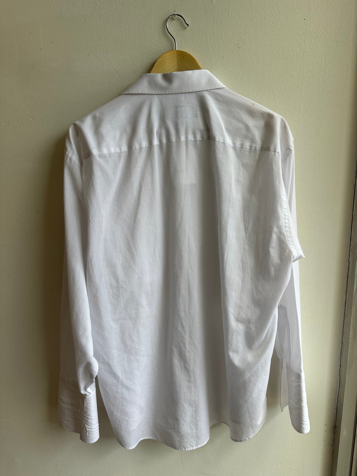 Vintage Arrow White Dress Shirt | French Cuff Classic | Size 16/33
