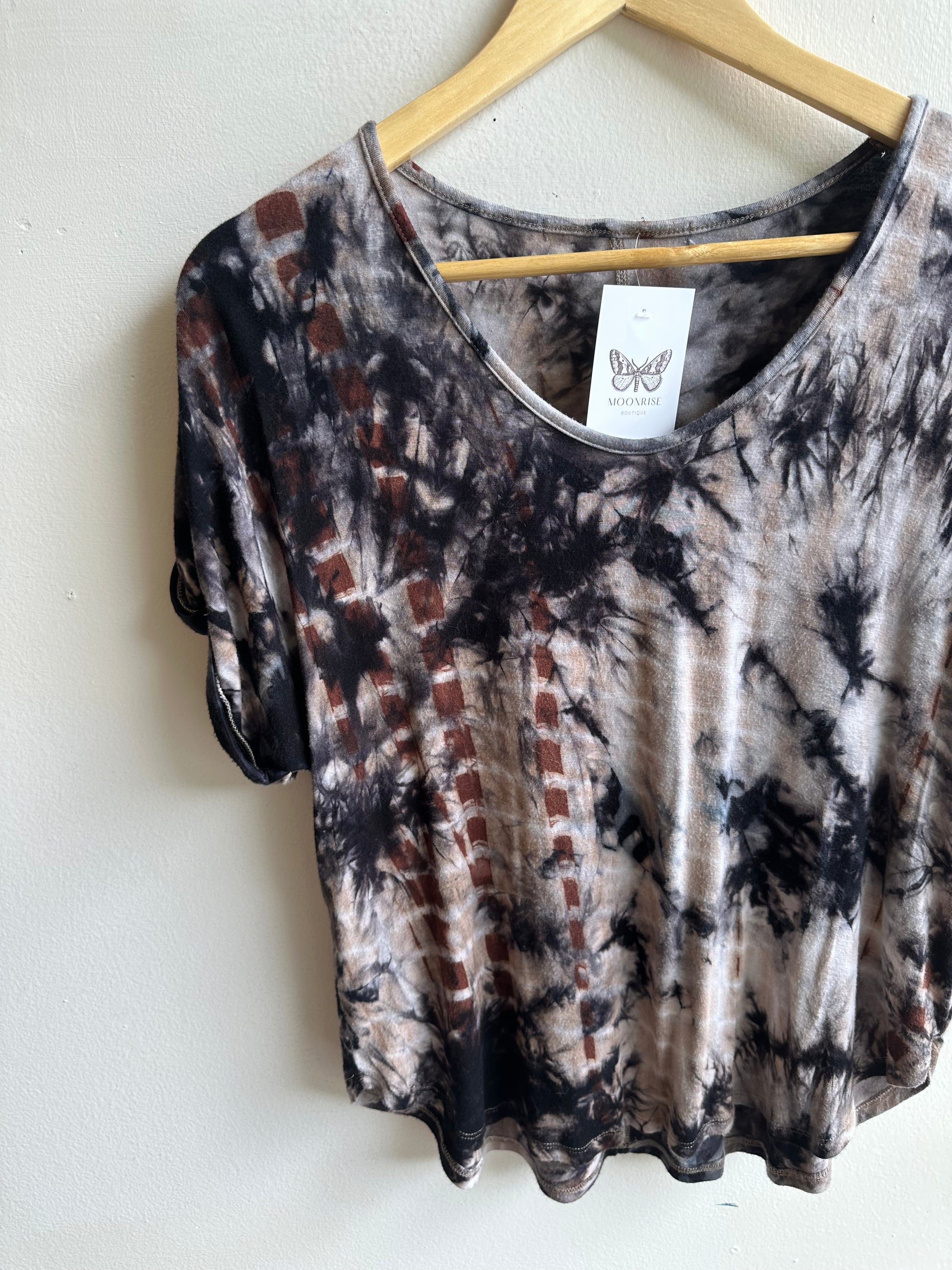 Earthbound Tie-Dye Tee | Cropped & Super Soft | Size Medium