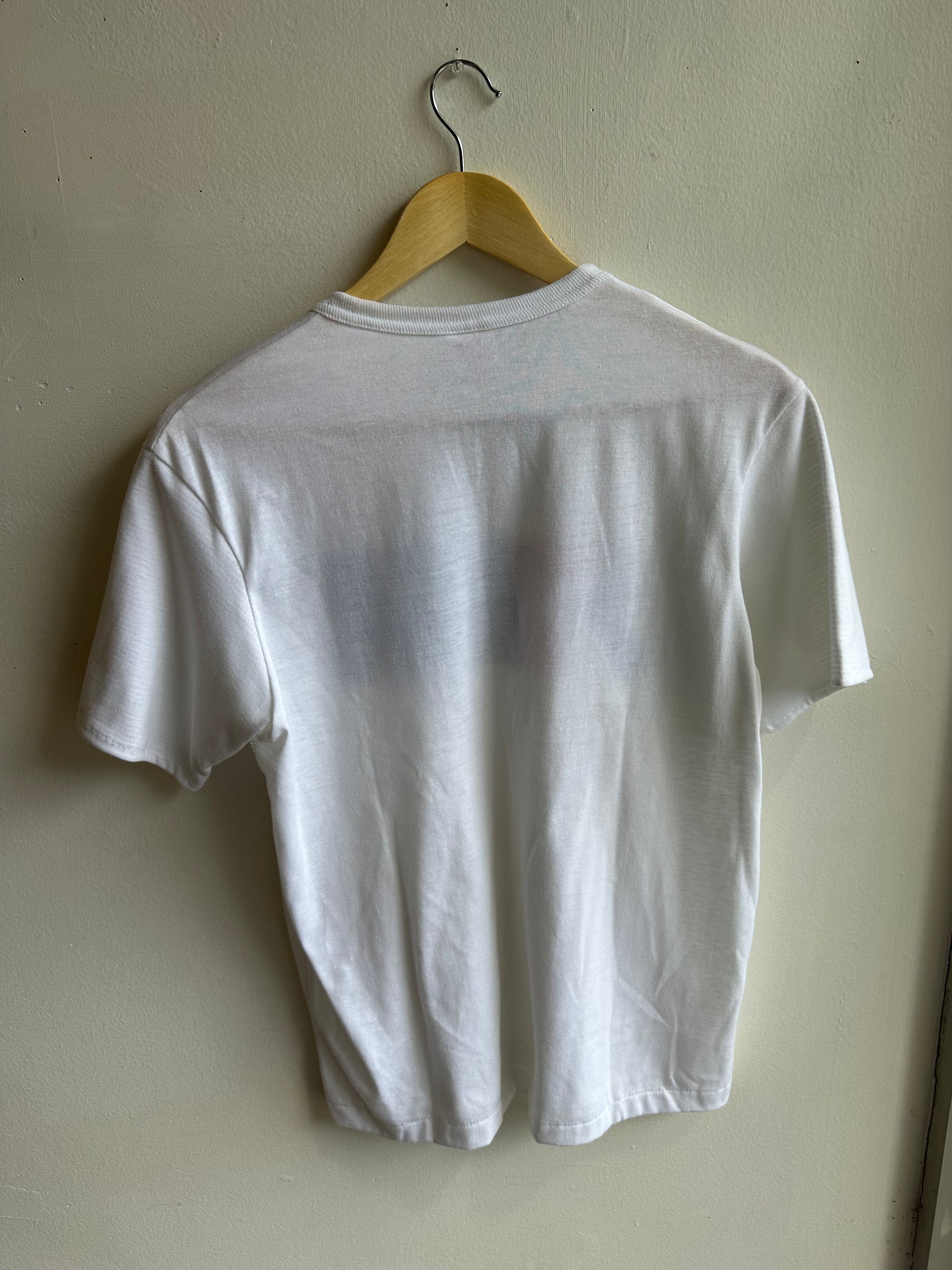 Vintage Brooks Mesh Panel Tee – White Performance Classic | Size Mens Large