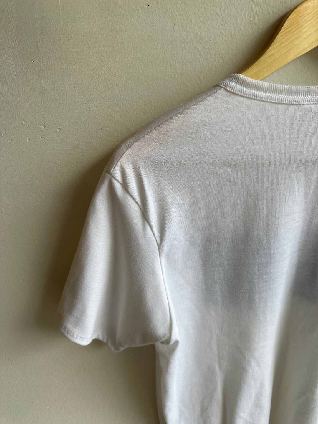 Vintage Brooks Mesh Panel Tee – White Performance Classic | Size Mens Large