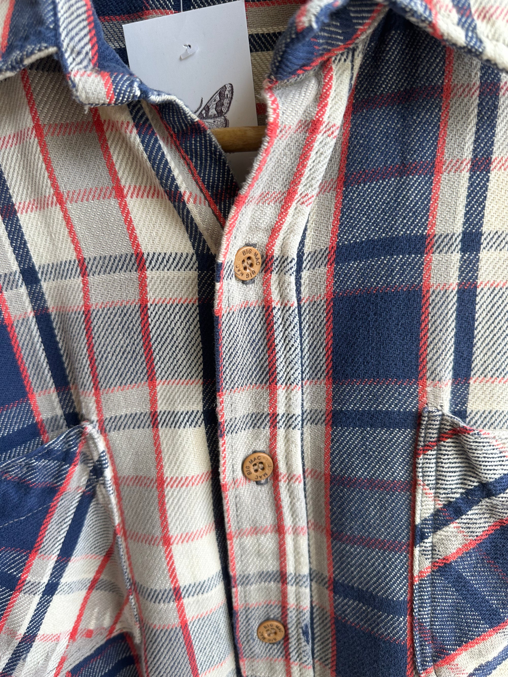 Vintage Big Mac Flannel – Rugged Americana Plaid | Size Medium
