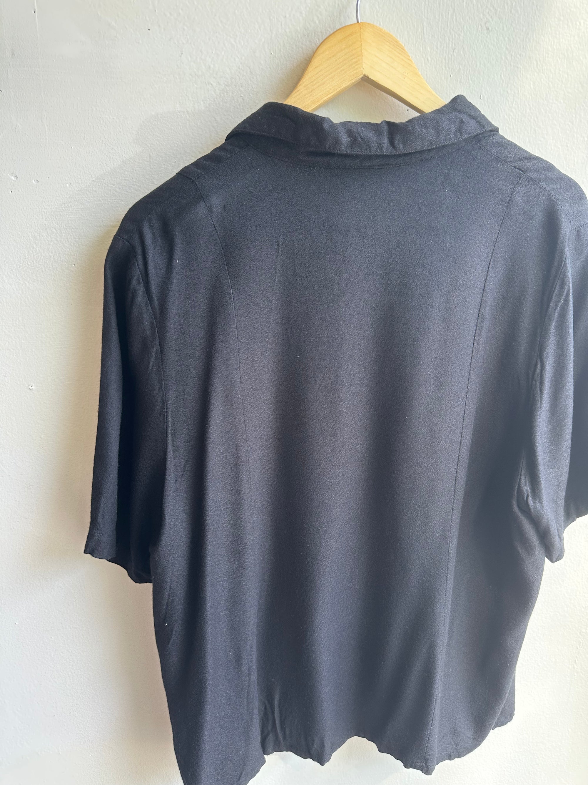 Vintage Giraffe Pocket Button-Up – Safari Cool | Size 14