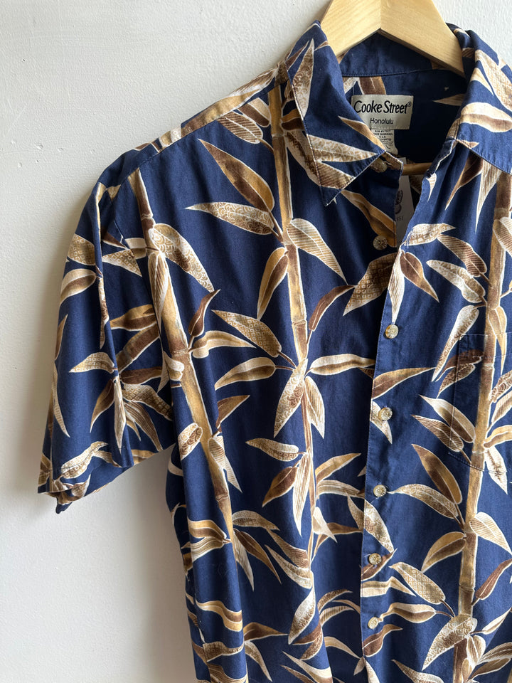 Vintage Cooke Street Honolulu Shirt – Navy Bamboo Breeze | Size Large