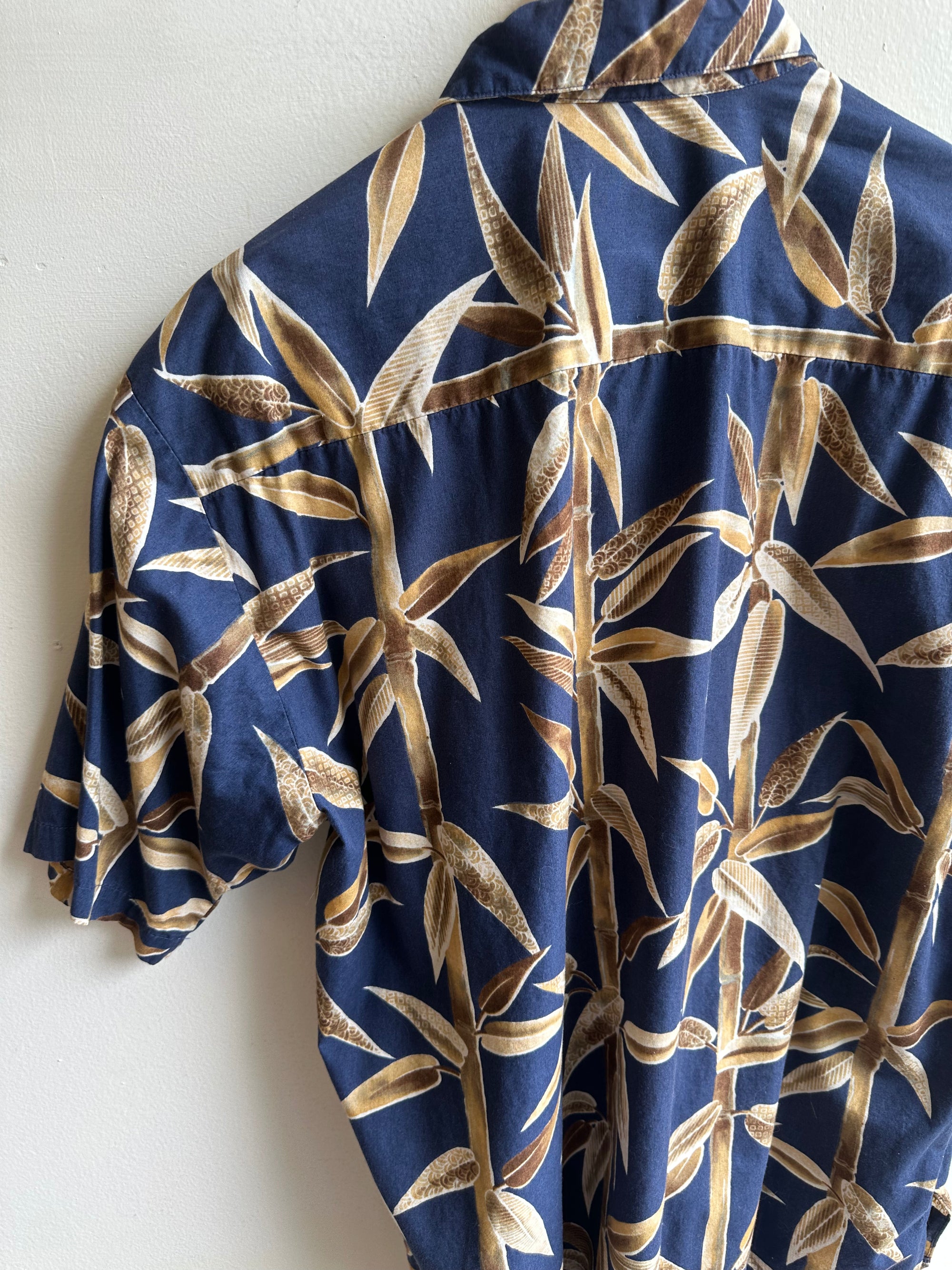 Vintage Cooke Street Honolulu Shirt – Navy Bamboo Breeze | Size Large