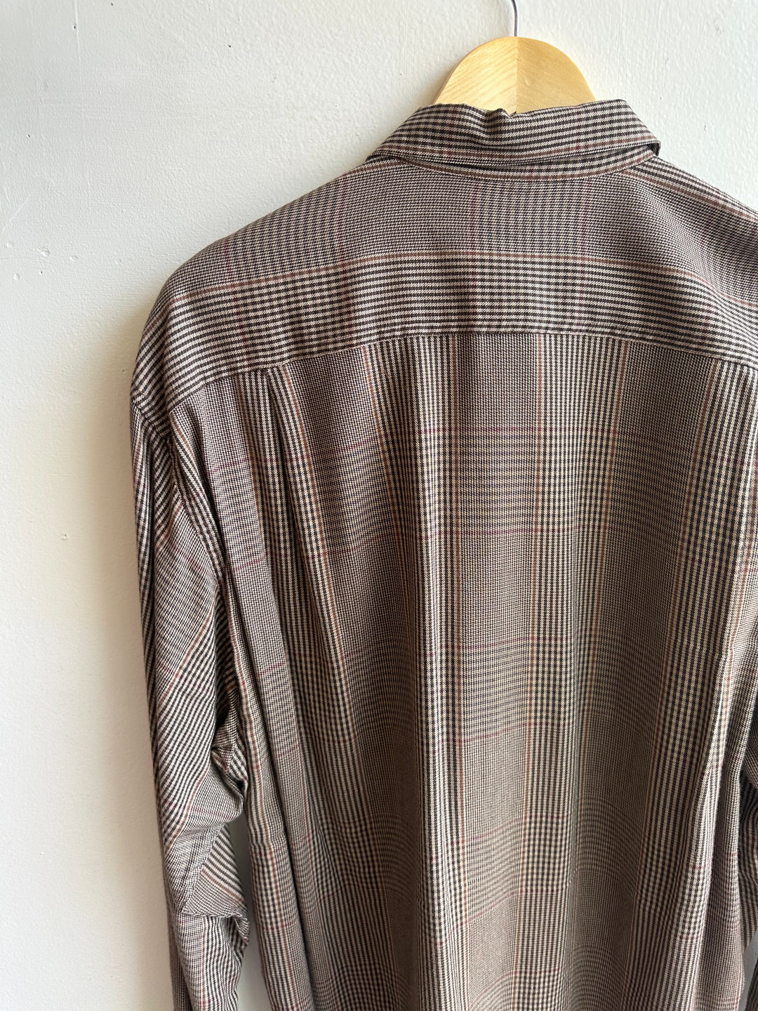 Vintage Joseph Abboud Check Shirt – Espresso Sophisticate | Size Large