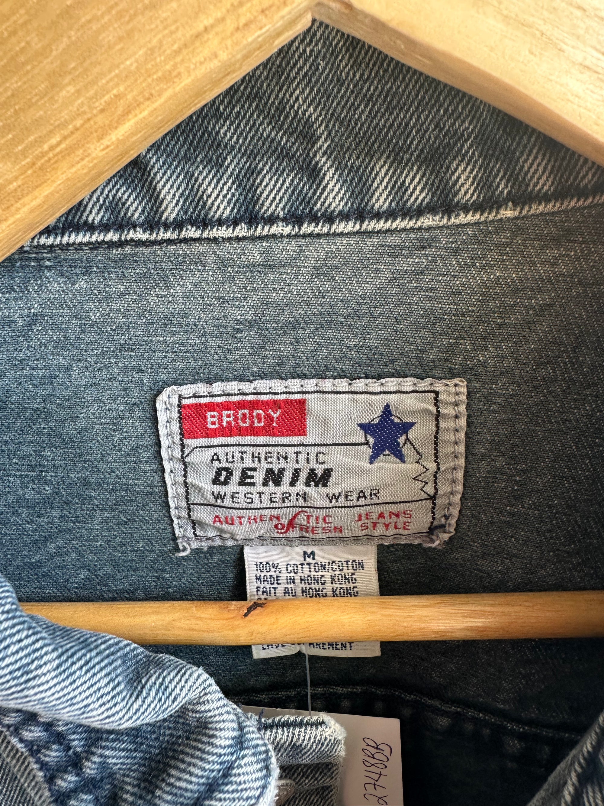 Vintage 90s Broken-In Denim Jacket – Unisex Fit | Size Medium