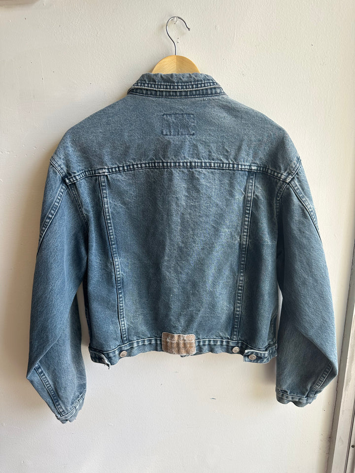 Vintage 90s Broken-In Denim Jacket – Unisex Fit | Size Medium