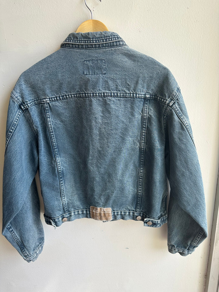 Vintage 90s Broken-In Denim Jacket – Unisex Fit | Size Medium