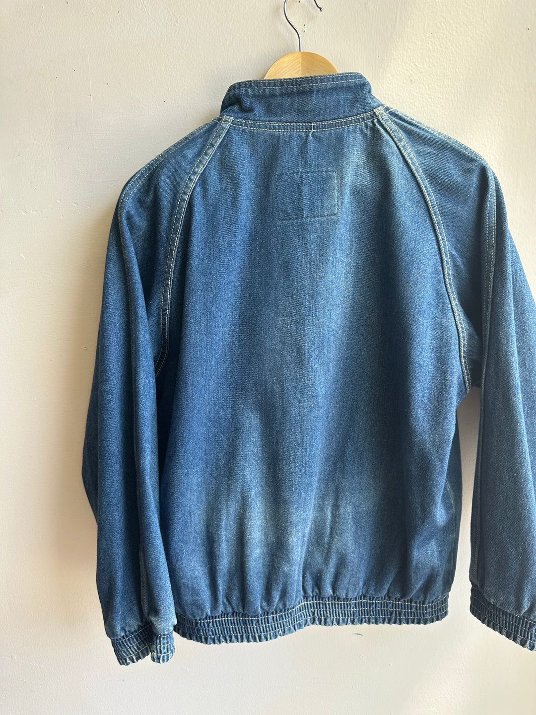 Vintage Road Runner “R” Varsity Denim Jacket – 80s/90s Throwback | Size Large