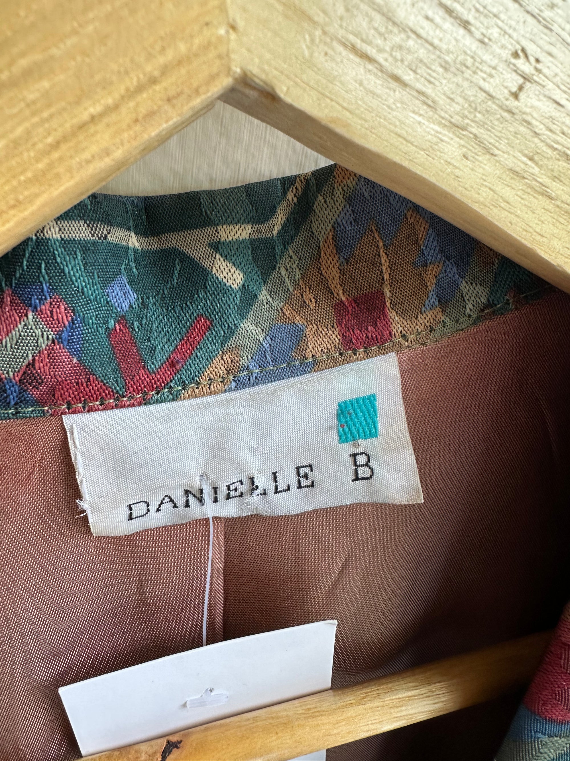 Vintage Danielle B Woven Tribal Blazer – Size L