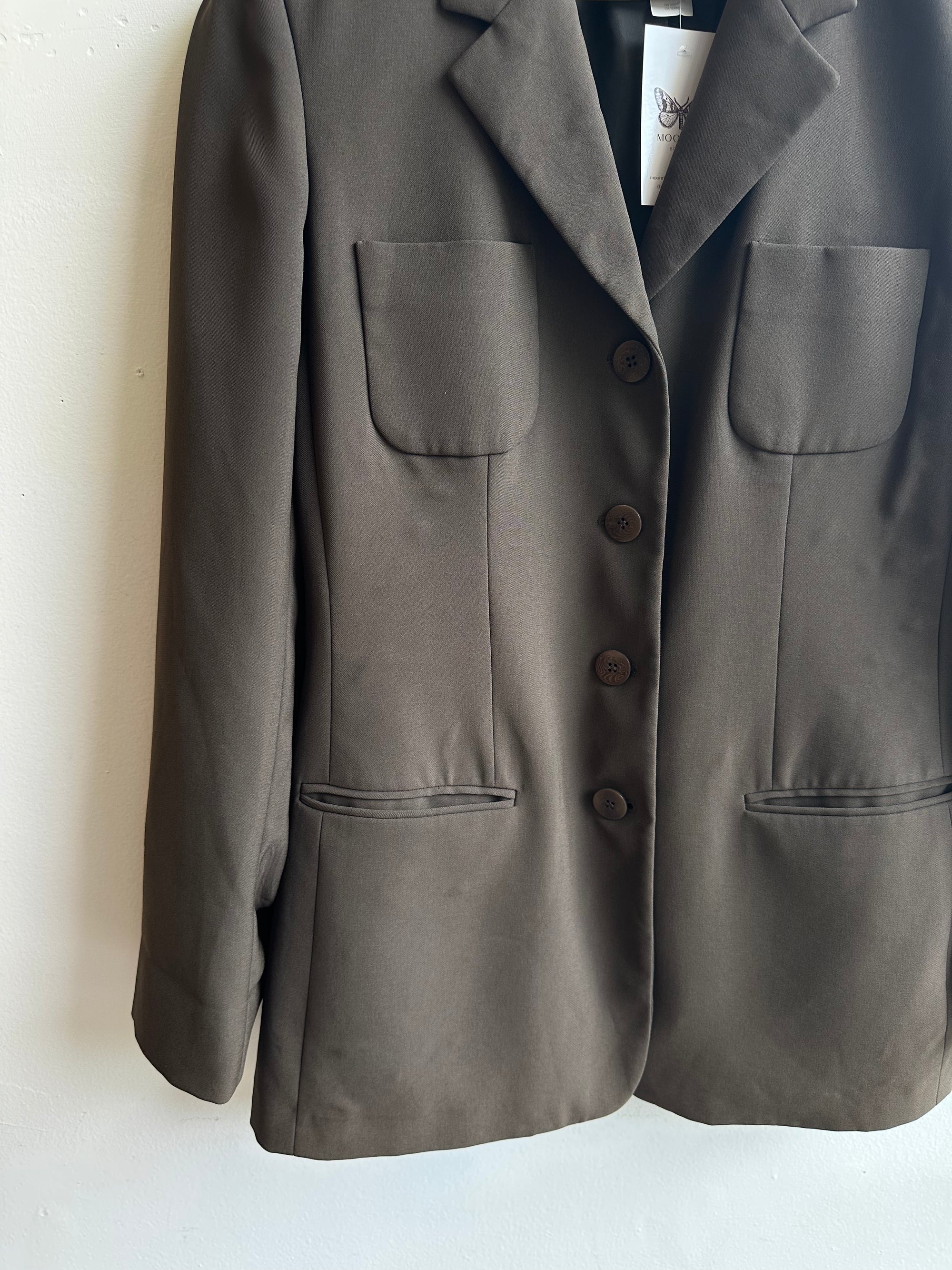 Vintage Liz Claiborne Army Green Blazer – Size 14